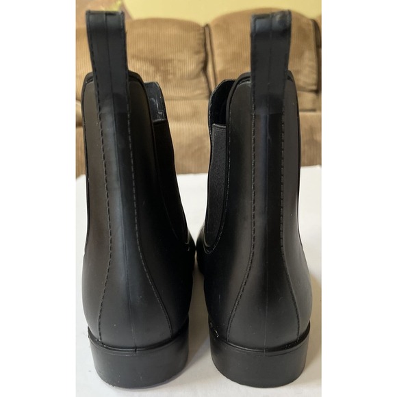 COPY - J. Crew Black Chelsea Rain Boots Women's Size 9 Pull On Waterproof Rubbe… - Picture 5 of 7